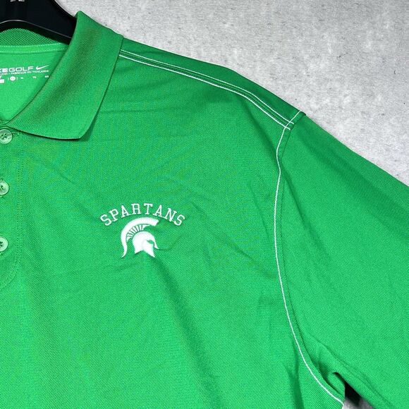 Nike Shirt Polo Mens X-Large Michigan State Spartans Dri Fit Stretch Performance - Picture 4 of 13